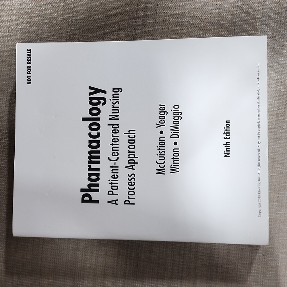 Pharmacology A Patient-Centered Nursing Process Approach book